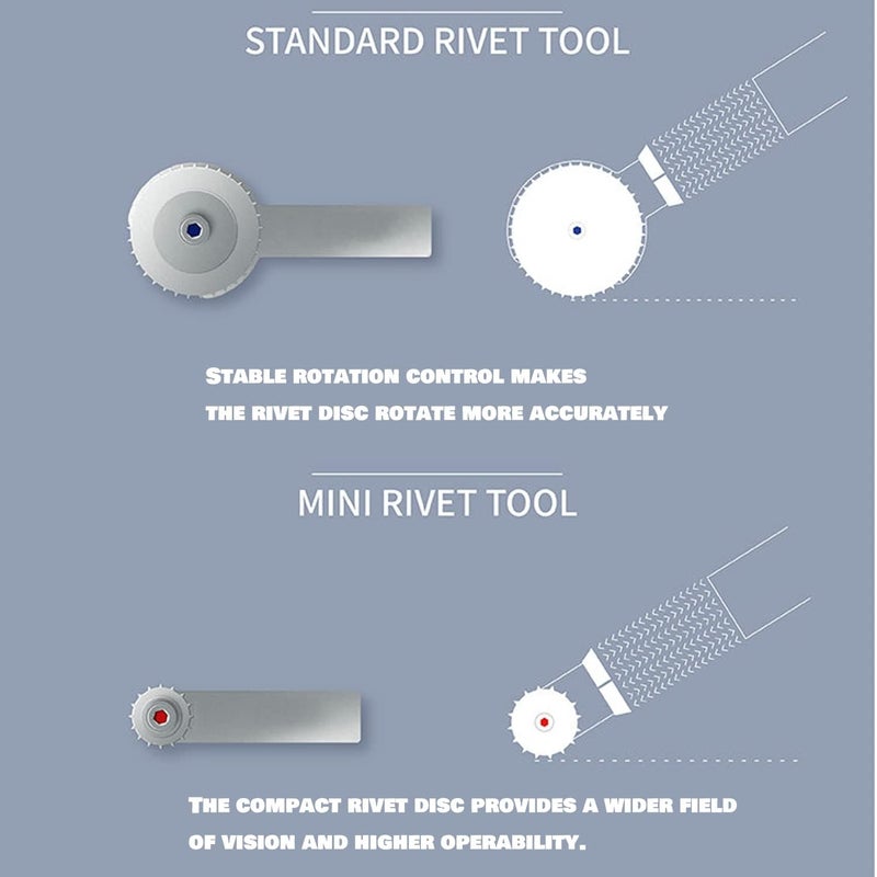 HUBEST Model Rivet Maker Tool with Handle for Model Hobby Craft Building Accessories Tool(Set B1) - Image 3